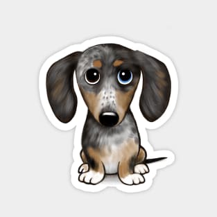 Merle Dapple Dachshund Cute Wiener Dog Magnet