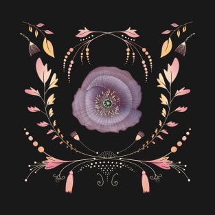 Goddess Poppy Flower T-Shirt