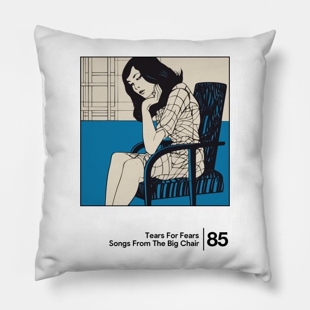 Songs From The Big Chair - Minimalist Graphic Design Artwork Pillow by saudade