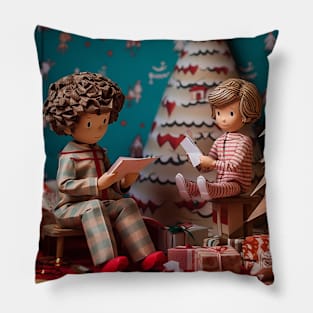 Christmas Home cartoon style Pillow