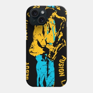 Sax Player With Jazz Genres Phone Case