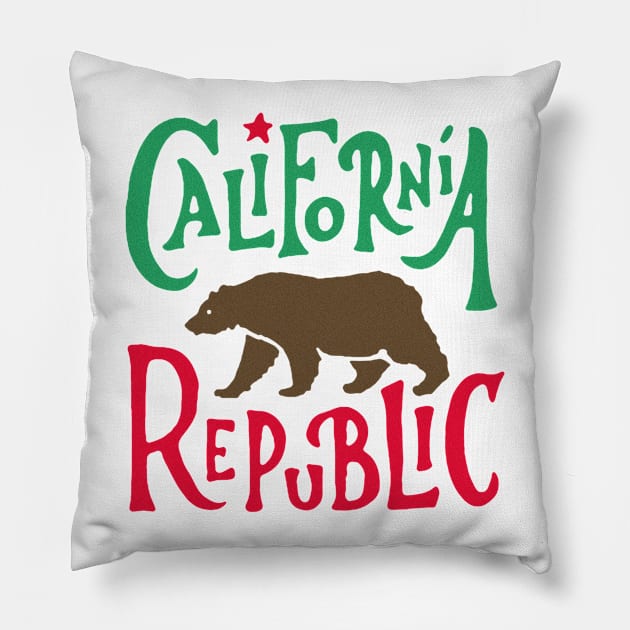 California Republic Pillow by Artizan