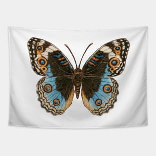 Blue Pansy Butterfly Tapestry