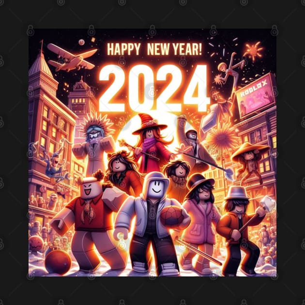 Roblox, happy new year 2024 by Nawel 