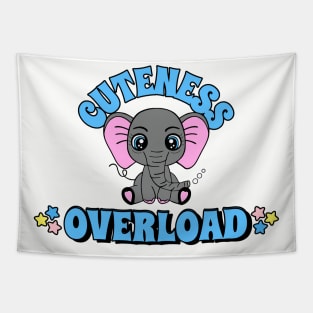 CUTENESS Overload Funny Elephant. Tapestry