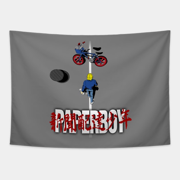 Paperboy Tapestry by crocktees