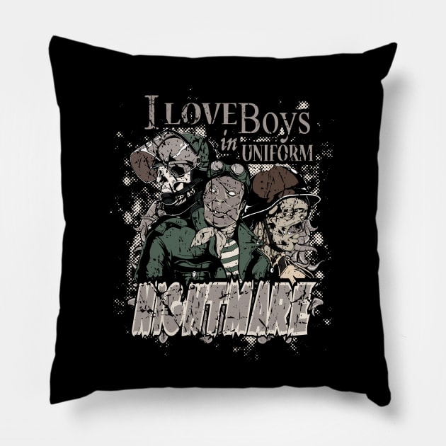 Nightmare Boys Uniform Pillow by Dark Planet Tees