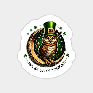 Owl be lucky tonight Magnet