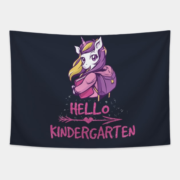 First day of kindergarten sign Tapestry by OpalOre