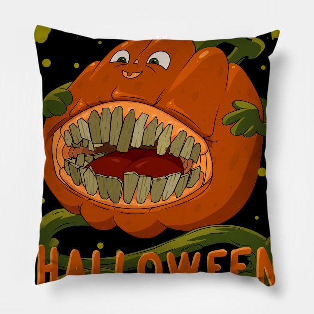 calm down halloween gotta come Pillow by vender