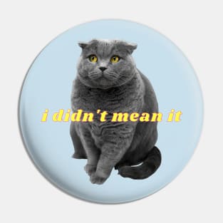 Sweet cat logo Pin