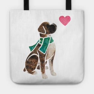 Watercolour Boxer dog Tote