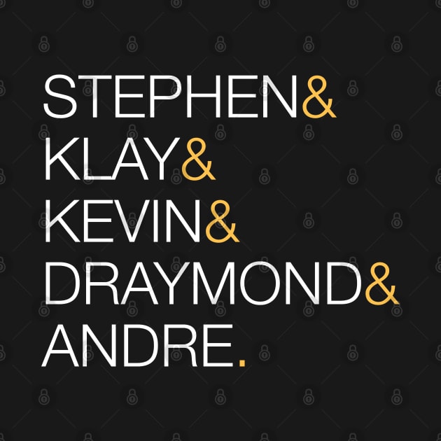 The Death Lineup Stephen Klay Kevin Draymond & Andre Funny by teeleoshirts