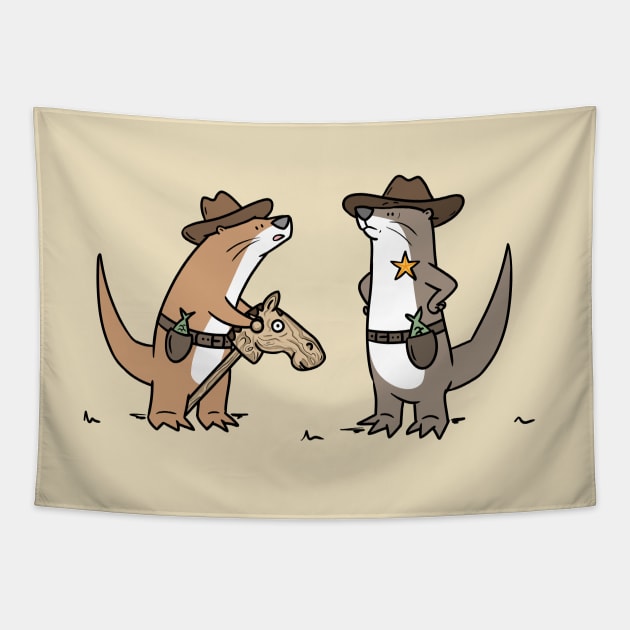 Ottercowboy Tapestry by Otterlyalice