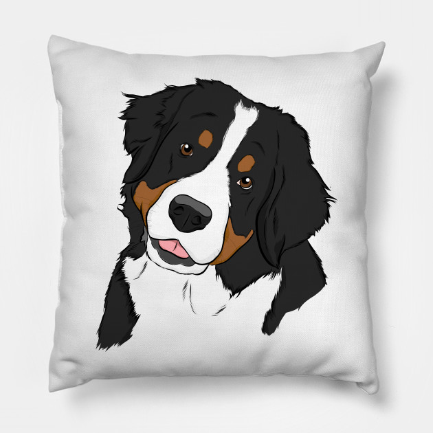 Bernese Mountain Dog Bernese Mountain Dog Pillow Teepublic