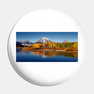 Morning Reflection in Grand Teton Pin