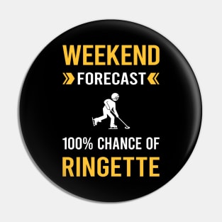 Weekend Forecast Ringette Pin