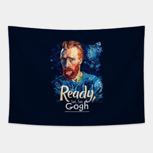 Redy, Set, Gogh, van gogh portrait, Post-impressionism Tapestry