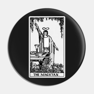 I. The Magician Tarot Card | Black and white Pin