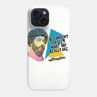 Marcus Aurelius Philosophy Quote Statement Typography Design Phone Case