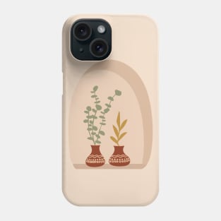 Potteries And Leaves On The Window Phone Case