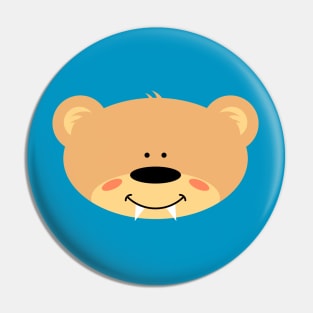 Teddy bear with Vampire Teeth Pin