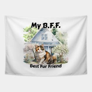 My B.F.F. Calico cat Tapestry