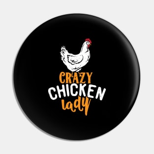 Cute Country Chicken, Farmer Gift, Crazy Chicken Lady product Pin