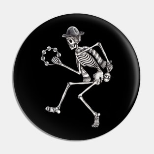 Sugar skull dancing celebration day of the dead. Pin