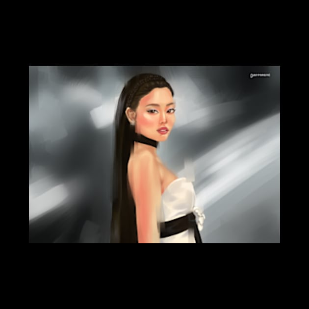 Jennie Kim Met Gala by dafforene