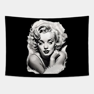 Marilyn Monroe Illustration Fanart Tapestry