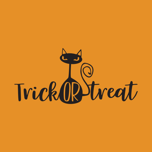 Trick or Treat Cat by MCAL Tees