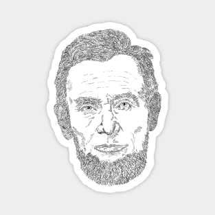 Lincoln Line Art Magnet