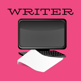 Writer Computer paper black T-Shirt