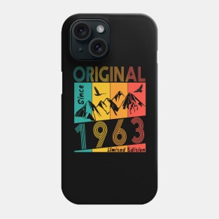 60th birthday gift man woman Original Vintage 1963 Phone Case