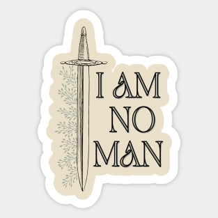 LOTR I Am No Man Vinyl Sticker Eowyn Shield-maiden of Rohan 