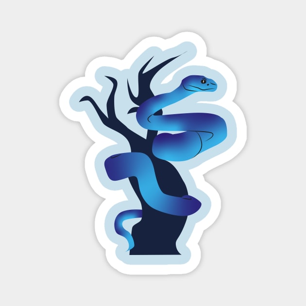 Blue Snake Magnet by Arcanum Luxxe Store