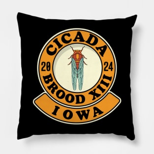 Cicada Brood XIII Iowa Pillow