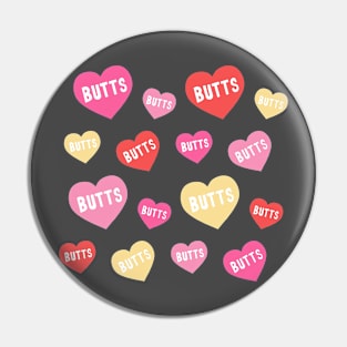 Valentines Day Butt Hearts Pin