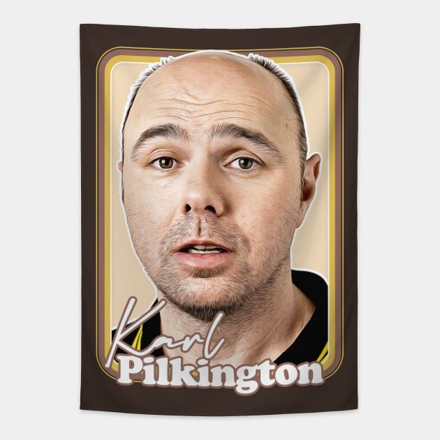 Karl Pilkington / Retro Fan Design Tapestry by DankFutura