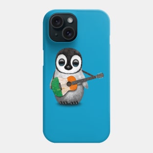 Baby Penguin Playing Irish Flag Guitar Phone Case