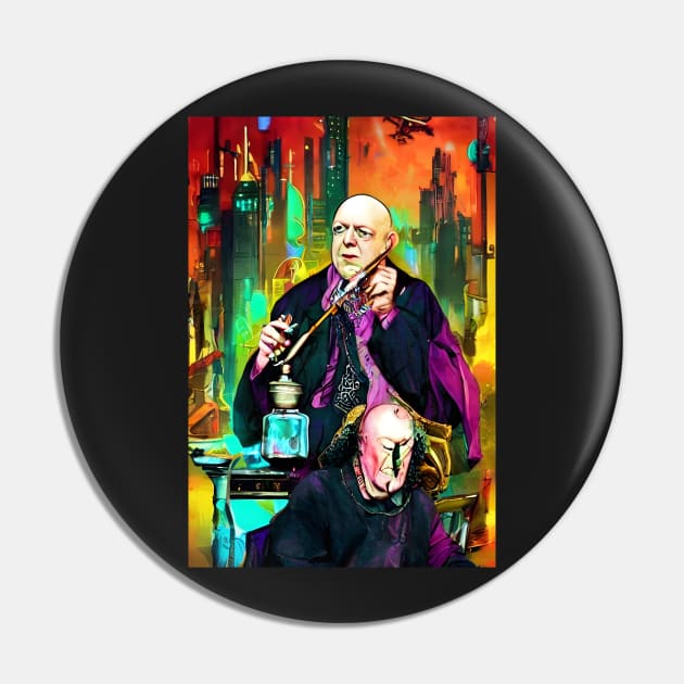 Cyberpunk Aleister Crowley The Great Beast of Thelema painted in a Surrealist and Impressionist style Pin by hclara23