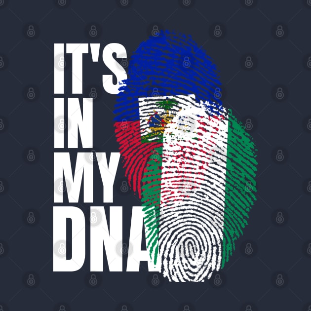 Haitian And Nigerian Mix DNA Heritage Flag Gift by Just Rep It!!