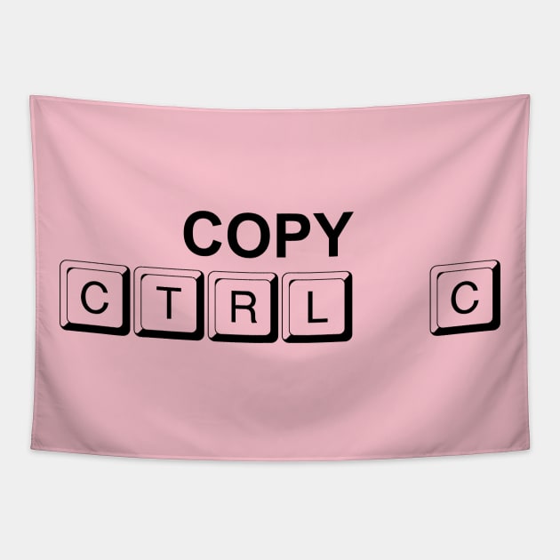 Copy Control C Twin Design Tapestry by PeppermintClover
