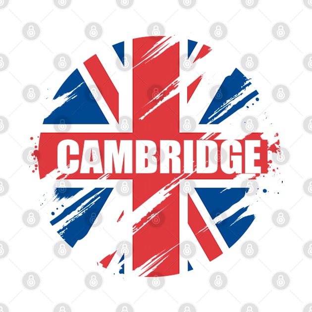 Cambridge British Flag England UK Britain Union Jack by Jas-Kei Designs