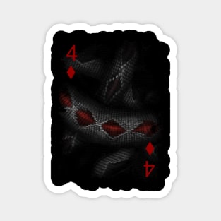 Four of Diamonds Magnet