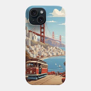 San Francisco California United States of America Tourism Vintage Phone Case