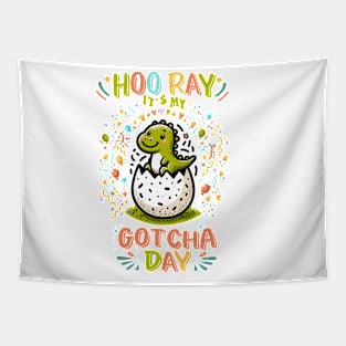 Hooray It's My Gotcha Day Unicorn Girls Boys Kids Toddlers Tapestry