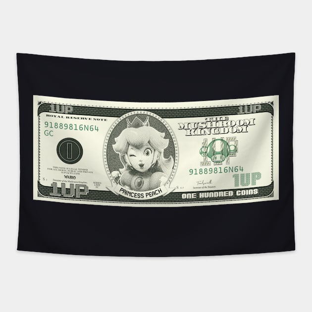 1up Dollar Tapestry by 1up VS CPU