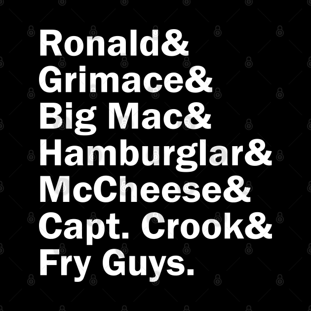 Funny Names x McDonald Land Characters by muckychris